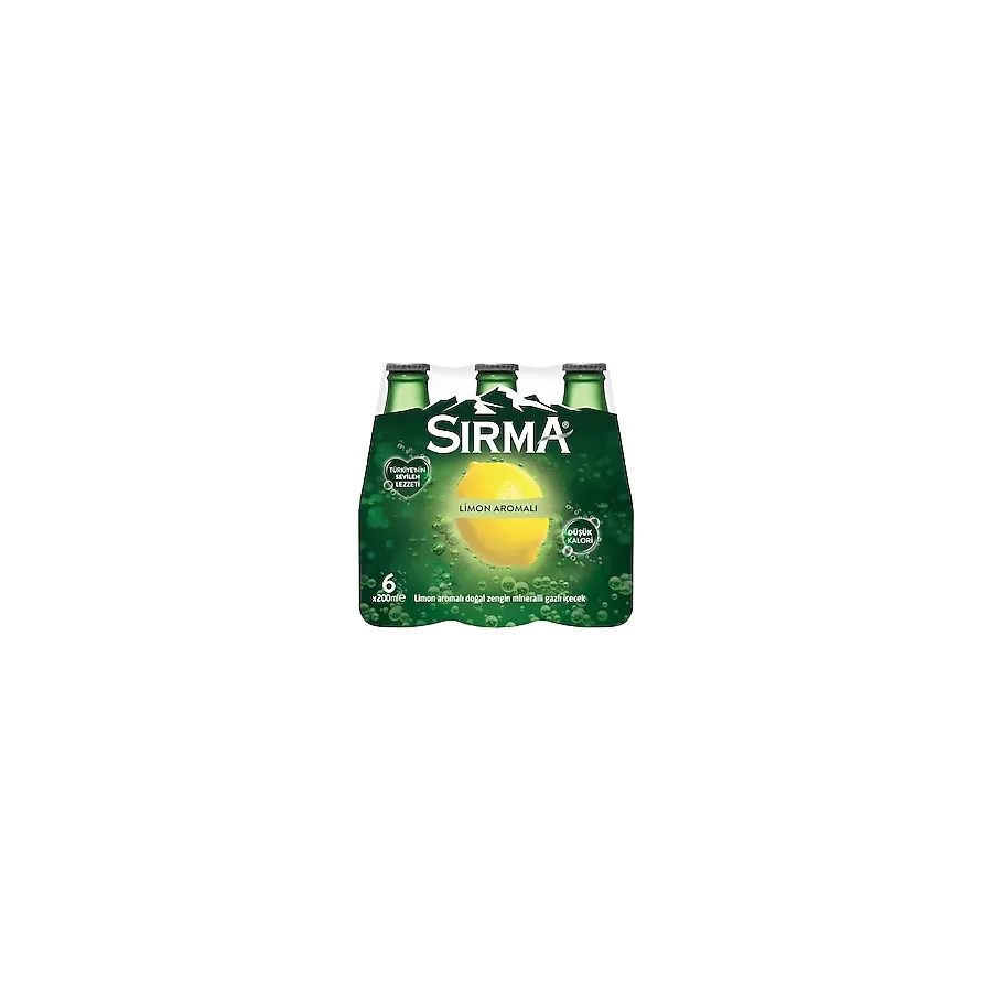 Sırma Vitaminli C Plus Limonlu 200 ml 6'lı Maden Suyu