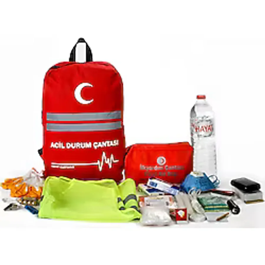 Sirt Deprem Cantasi Afet Ve Acil Durum Ilk Yardim Seti