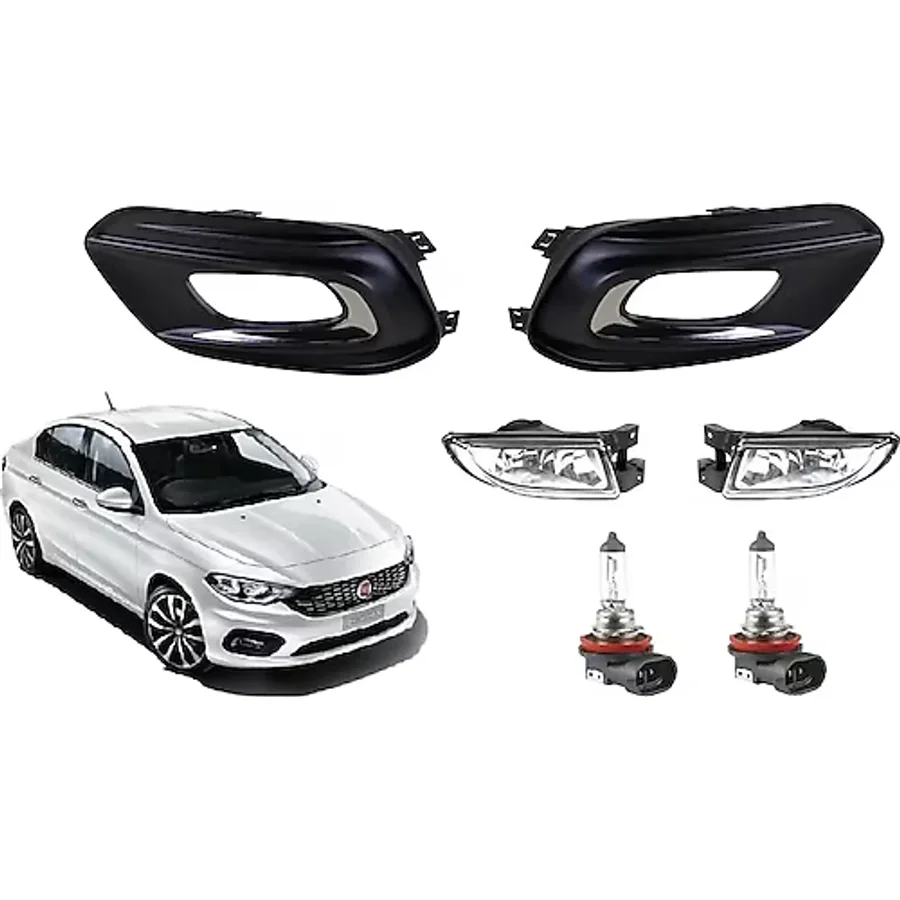 SİS FARI SETİ TAKIM FİAT EGEA SEDAN [2 Far+2 Ampül+2 Çerçeve]