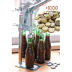 Şişe Kapatma Aleti Soda Gazoz Kapağı Kapama Makinası 1000 Adet Kapak