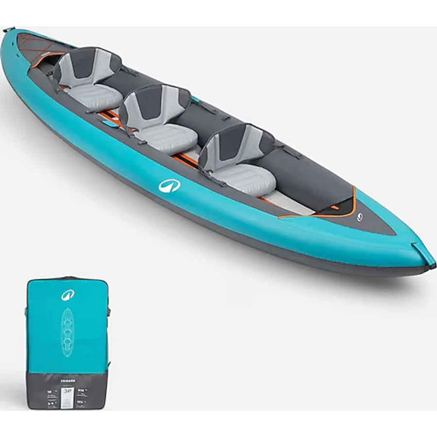 Şişme Kano - 2/3 Kişilik - Mavi - 100+ Decathlon