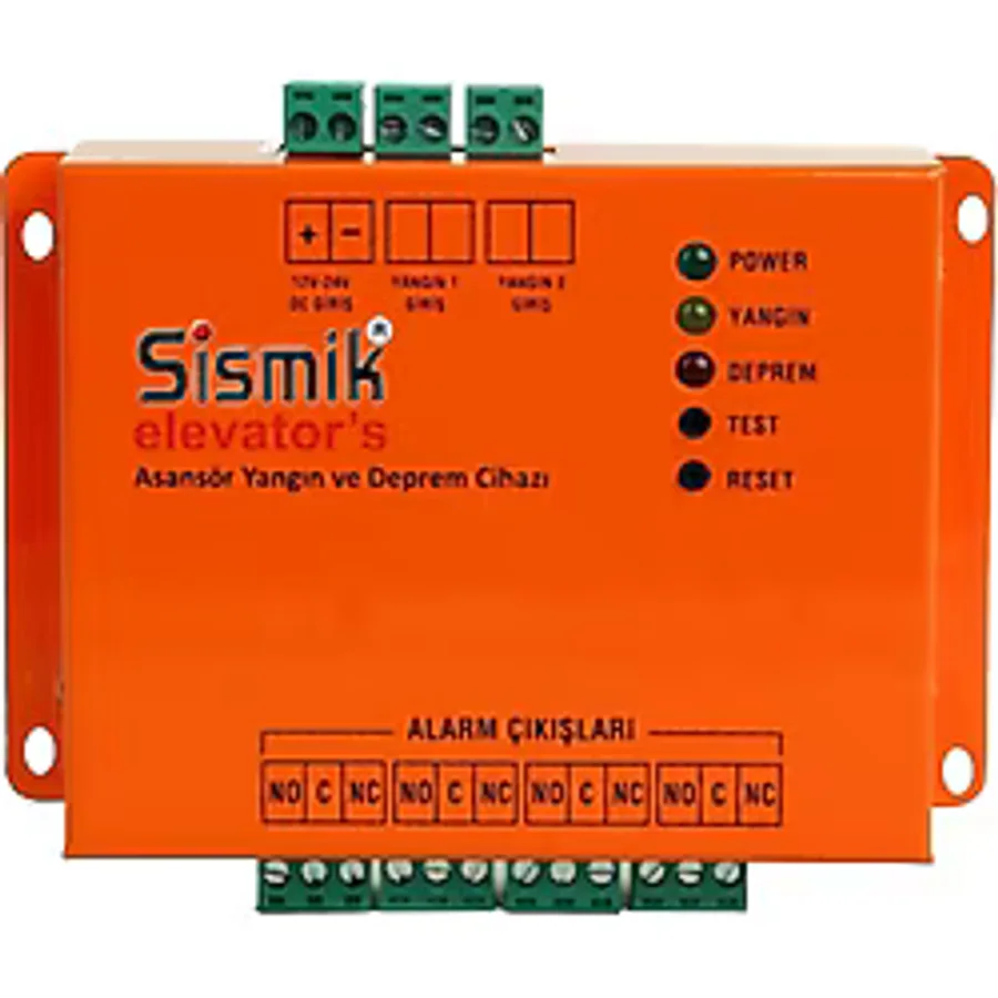 SİSMİK elevator's ASANSÖR DEPREM UYARI VE YANGIN ALARM CİHAZI
