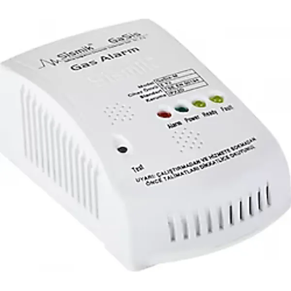 Sismik Gasis-M Konut Tipi Doğal Gaz Alarm Cihazı - 220V Selenoid Vana Çıkışlı
