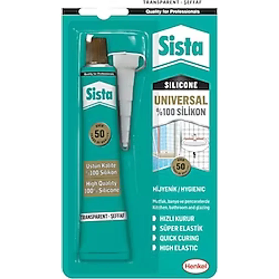 Sista Universal 50 gr Şeffaf Tüp Silikon