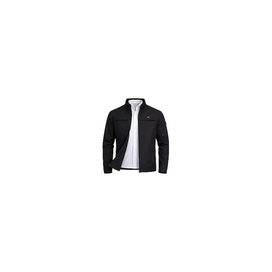 SİVAİST Siyah Erkek Pamuk Polyester Karışımlı Su Ve Rüzgar Geçirmez Mevsimlik&Yazlık Mont