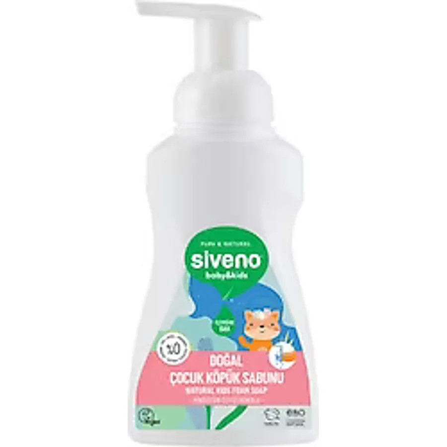 Siveno %100 Zeytinyağlı 250 ml Doğal Kids Köpük Sabun