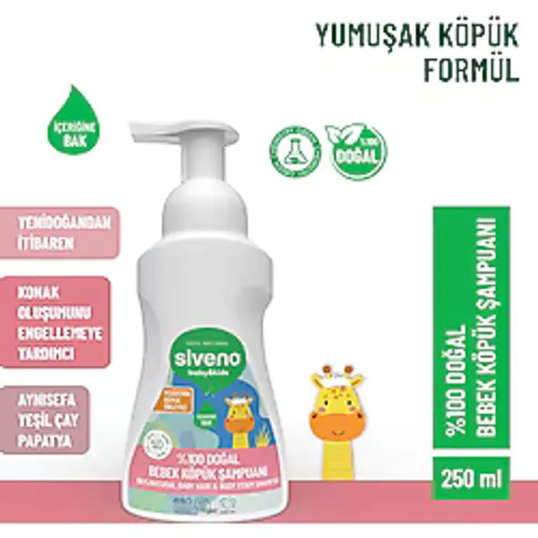 Siveno Göz Yakmayan Papatya Özlü Saç ve Vücut Şampuanı 250 ml