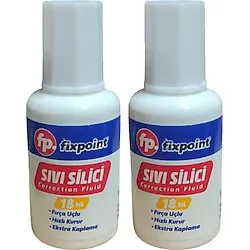 Sıvı Silici Daksil 2 Adet 18 Ml Fırçalı Sıvı Düzeltici Daksil Yazı Düzeltici Okul Ofis Büro Fırça Uçlu Daksi