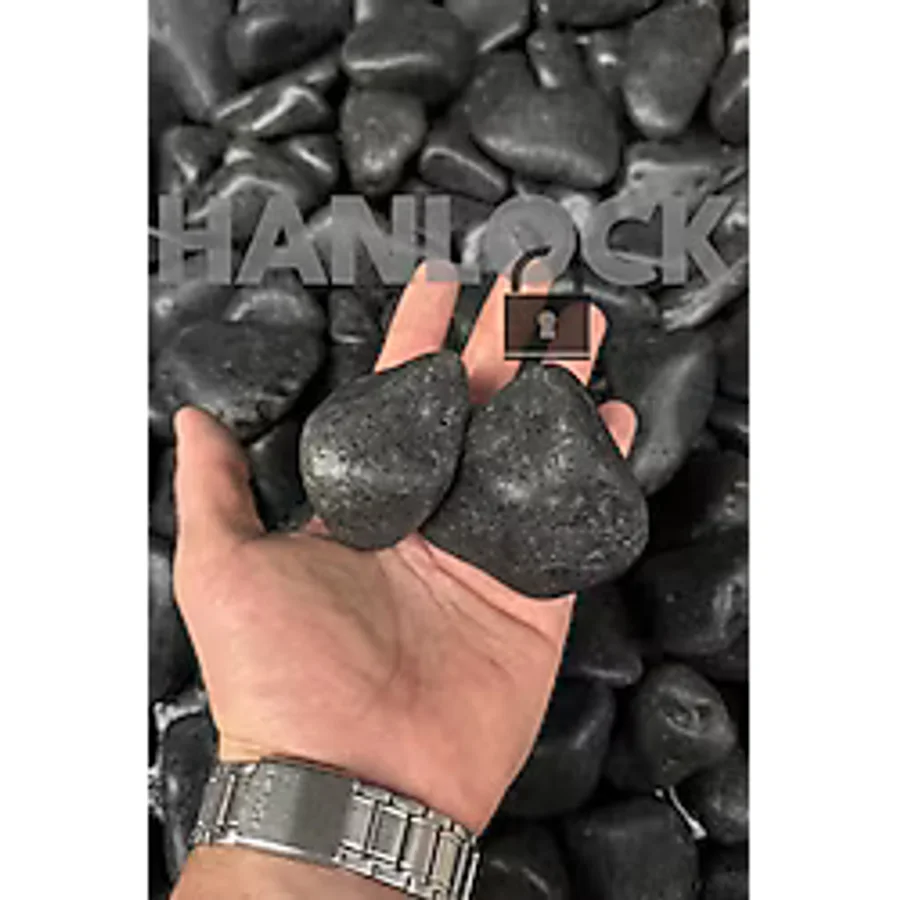 Siyah Bazalt Taş 2 Kg 4-6 Cm Dolomit Dere Çakıl Bahçe Peyzaj Süs Taşı Saksı Teraryum Akvaryum Taşı