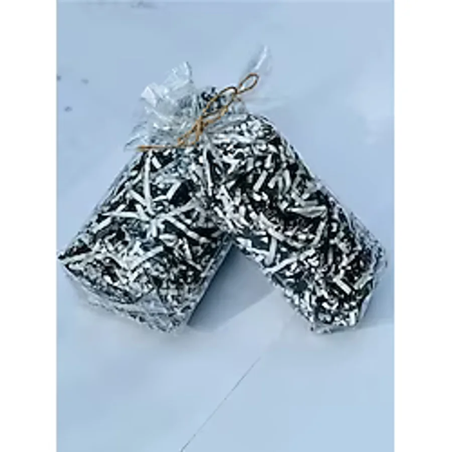 Siyah & Beyaz Z Zigzag Kırpık Kağıt - Hediye Kutu İçi Dolgu Süsleme ve dolgu Malzemesi 25 gr
