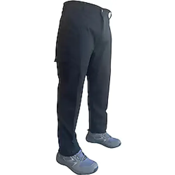 Siyah Gabardin Yazlık İş Pantolonu