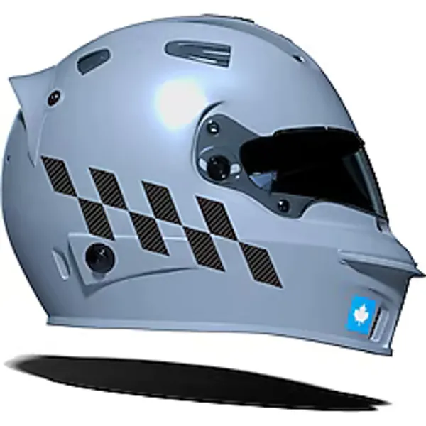 Siyah Karbon Fiber Dokulu Damalı Kask Motosiklet Sticker Takımı Çınar Extreme