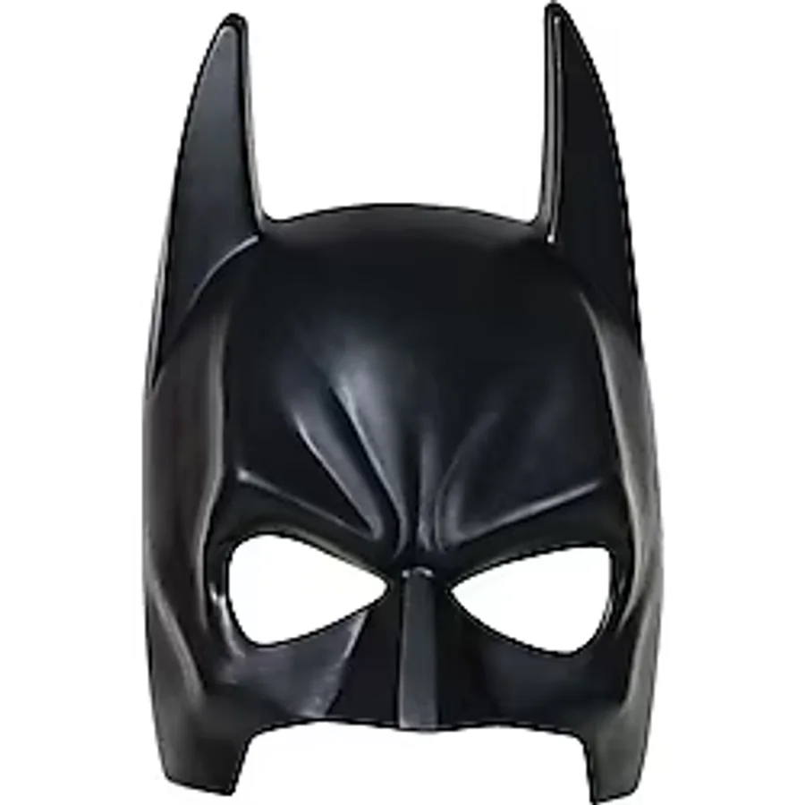 Siyah Renk Çocuk Boy Arkadan Lastikli Batman Maskesi Yarasa Adam Maskesi
