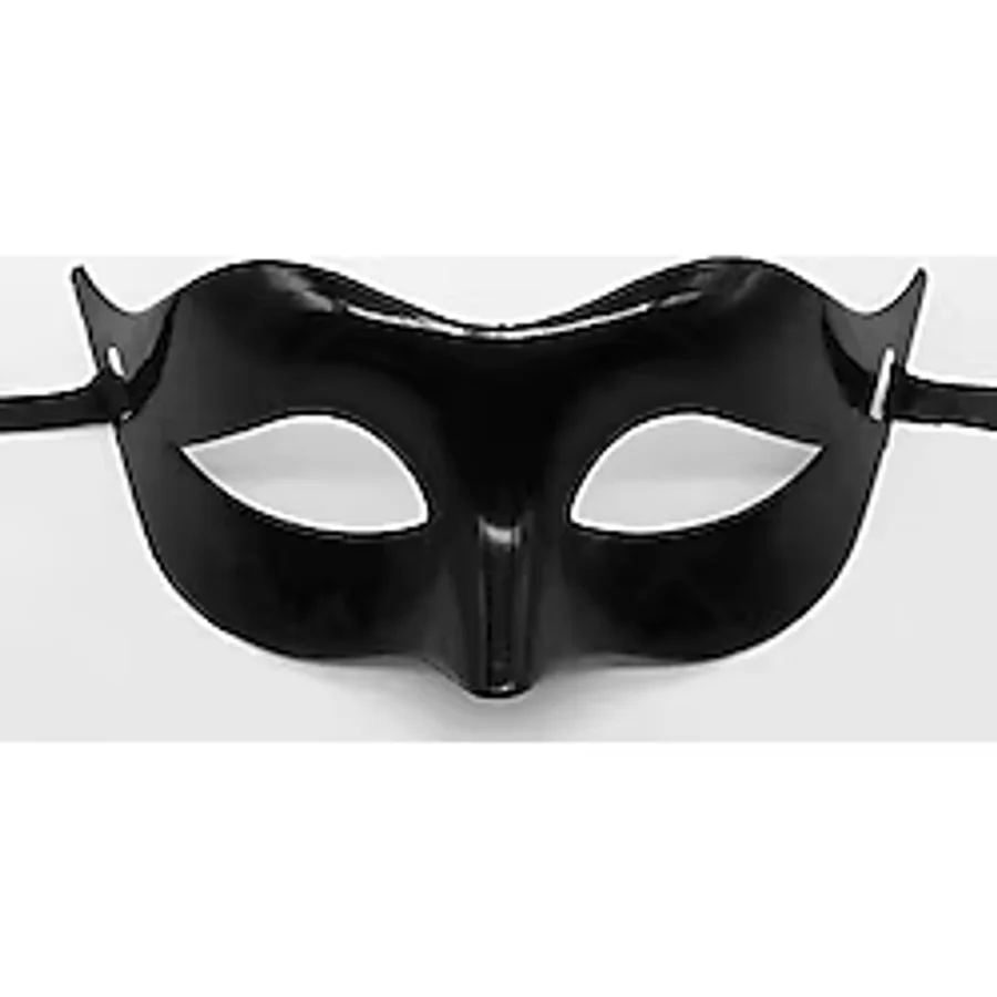 Siyah Renk Masquerade Kostüm Partisi Venedik Balo Maskesi
