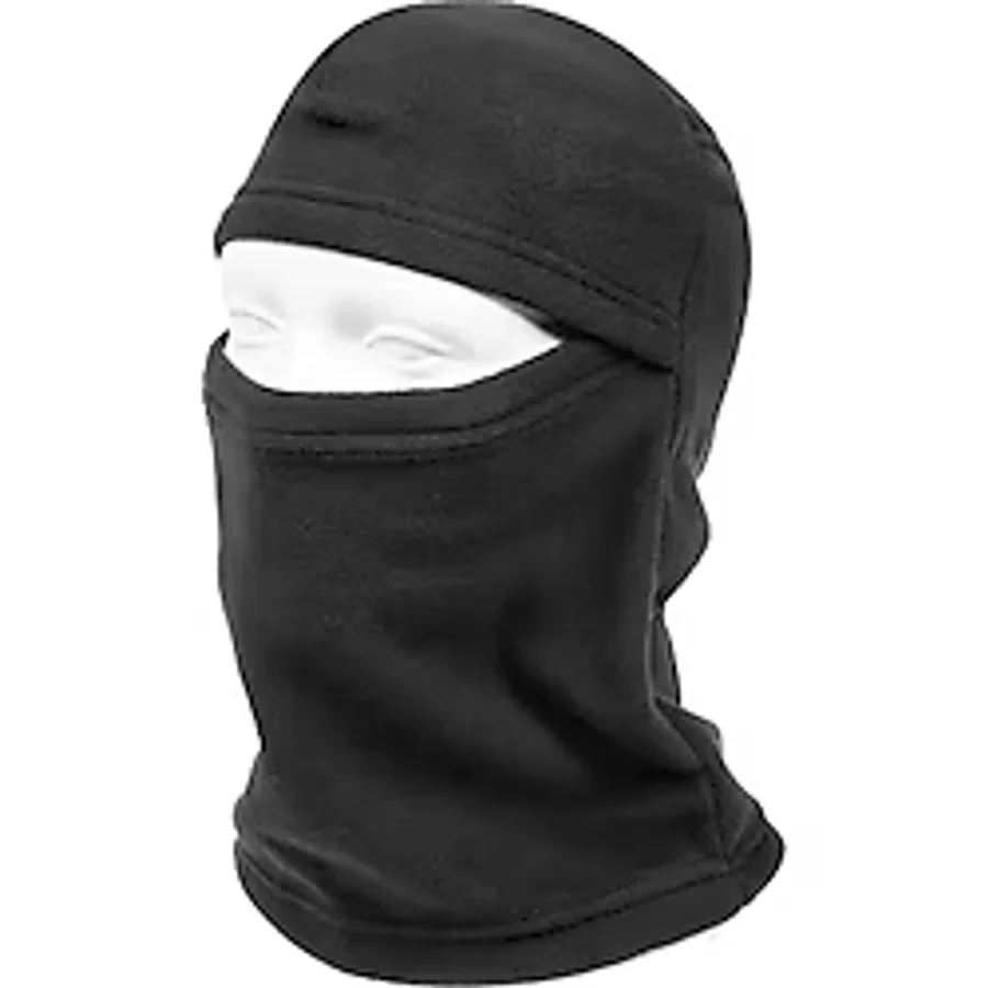 Siyah Renk Polar Balaklava Model Kar Maskesi Siyah