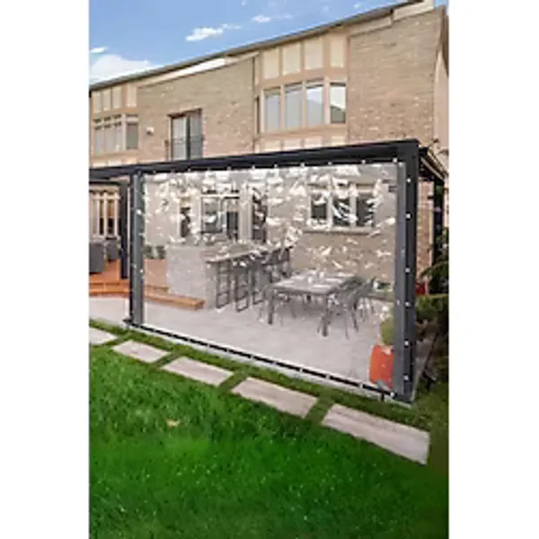 Sizenelazım 190Cm X 3M Su Geçirmez Şeffaf Branda Kış Bahçesi, Kamelya, Hobi Bahçesi, Balkon Brandası