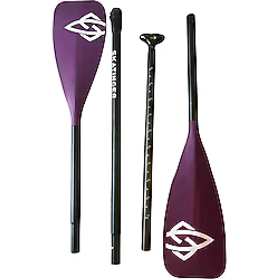 Skatinger Şişirilebilir Sup Paddle Board Çift Taraflı Mor Kürek