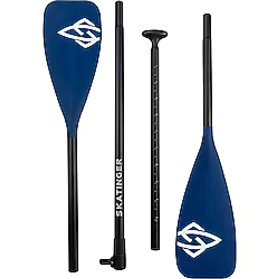 Skatinger Sup Paddle Board Çift Taraflı Lacivert Kürek