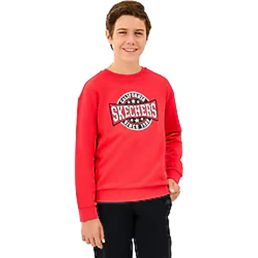 Skechers SK2520017-3449 Kırmızı Çocuk Sweatshirt