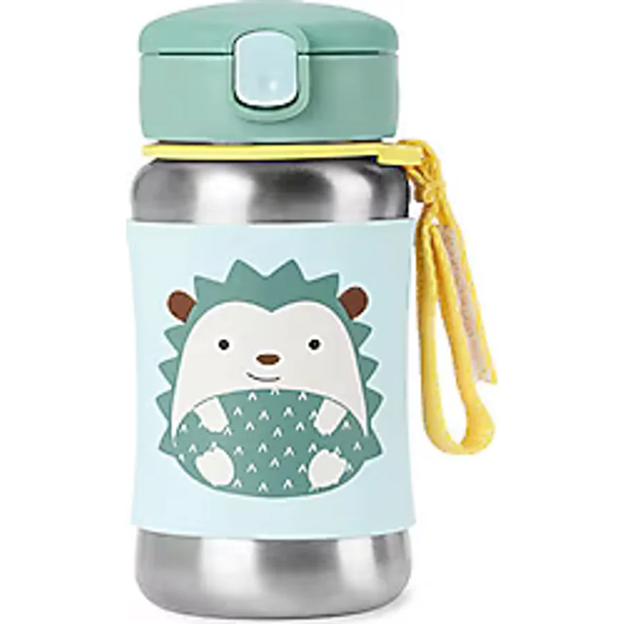 Skip Hop Zoo Kirpi 350 ml Pipetli Paslanmaz Çelik Suluk