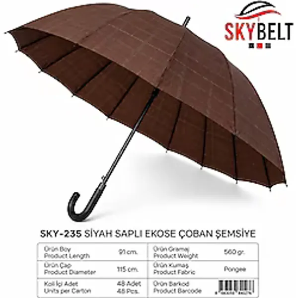 Skybelt Sky-235 16 Telli Erkek Baston Şemsiye Protokol