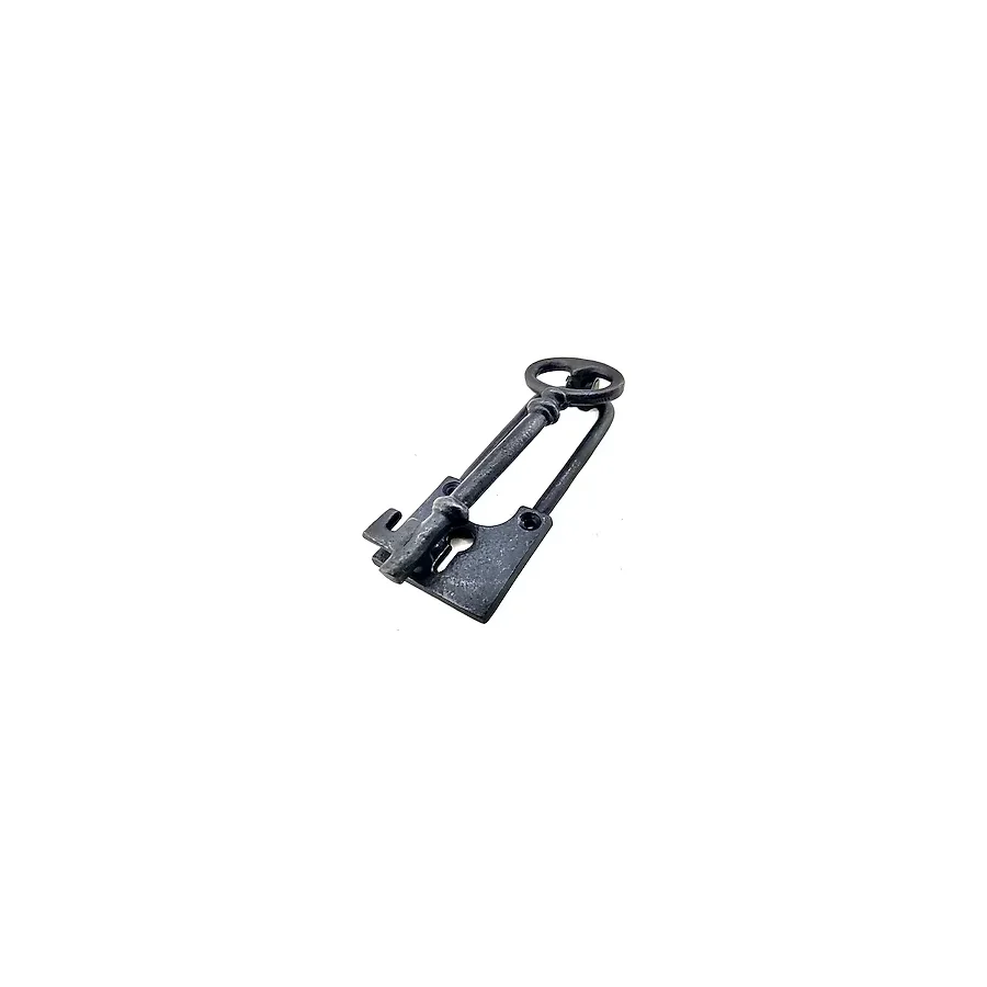 Skygo Antika Tarz Dekoratif Pirinç Anahtar Kapı Tokmağı, Taktak - 170X60Mm, Oksit