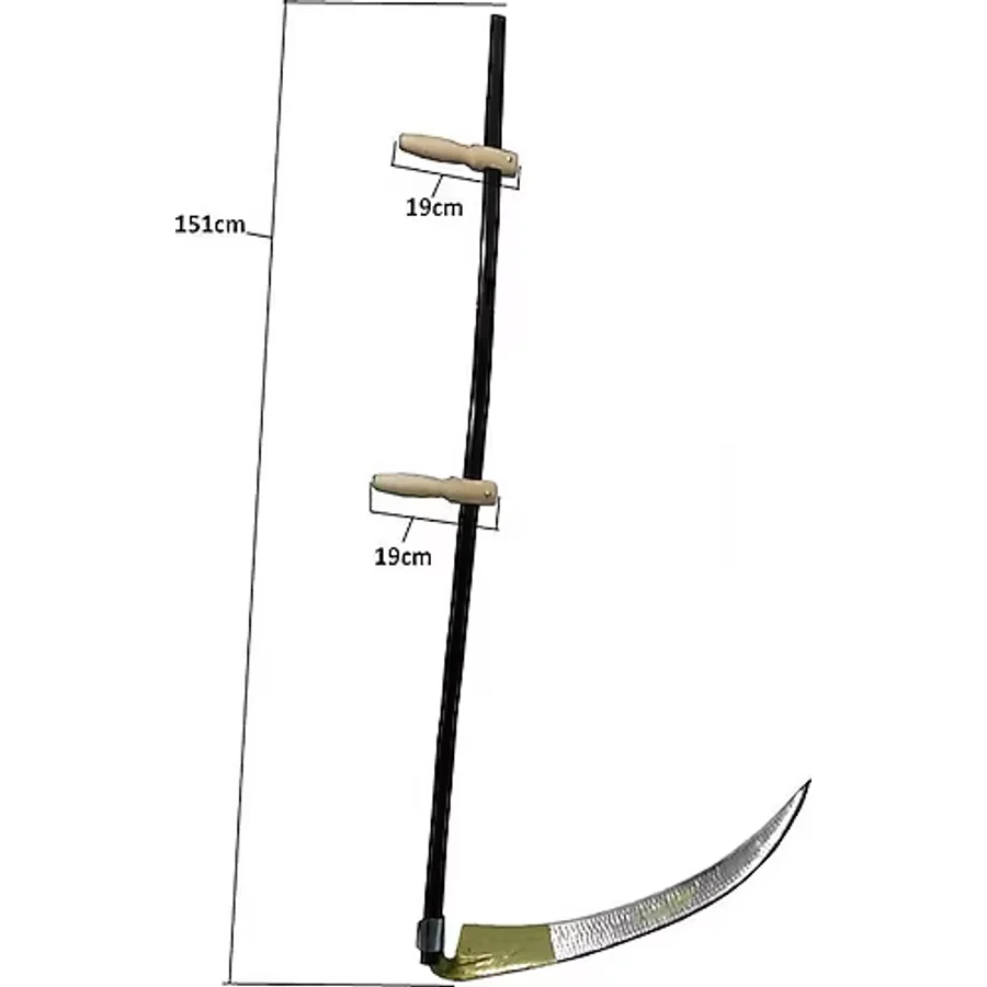 Skygo Günaş Komple Tırpan - Metal Saplı 6 Parça Set - Ahşap Elcik 70 Cm