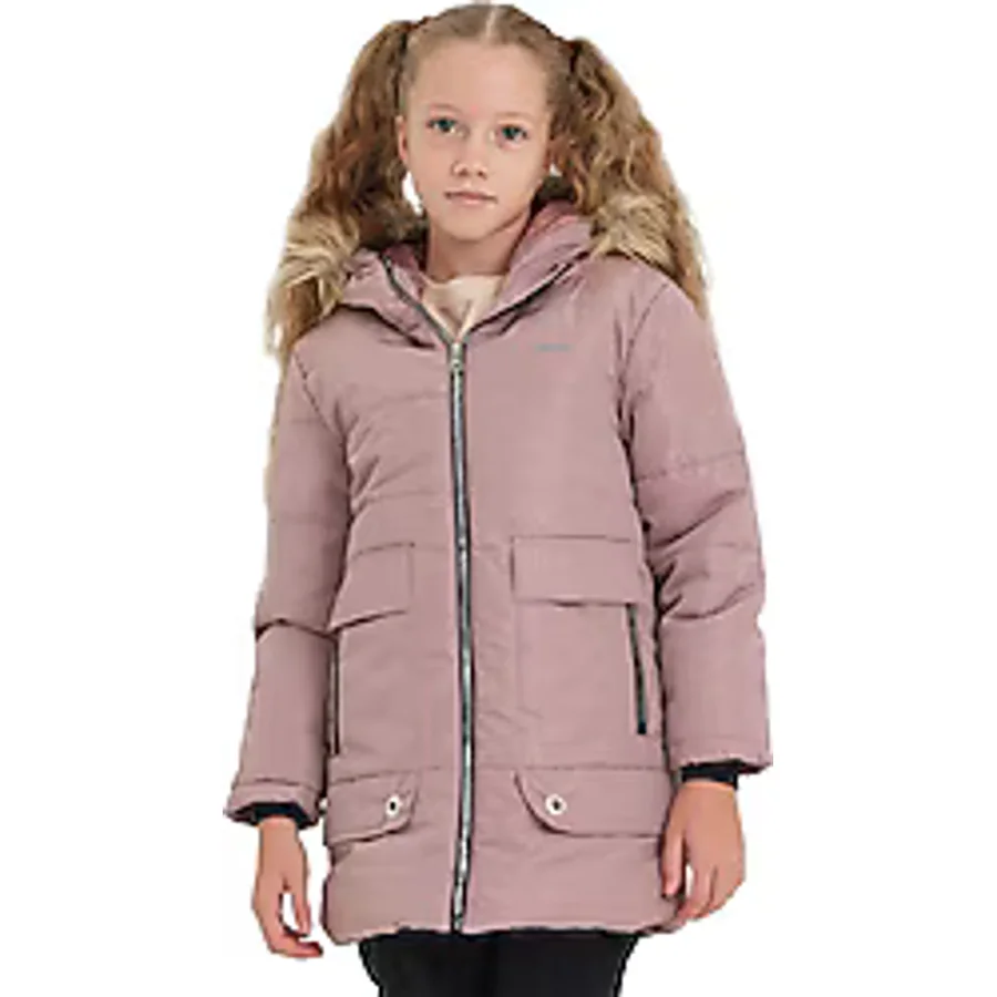 Slazenger Camelia Kapüşonlu Pudra Çocuk Mont