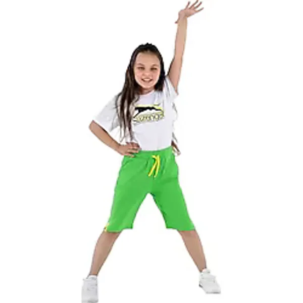 Slazenger PATTON Erkek Çocuk Cepli Yeşil Şort