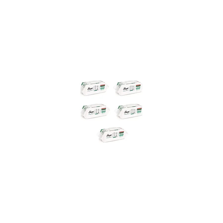 Sleepy Easy Clean Sirke Karbonat Beyaz Sabun Katkılı Yüzey Temizlik Islak Havlusu - 100'lü 5 Paket