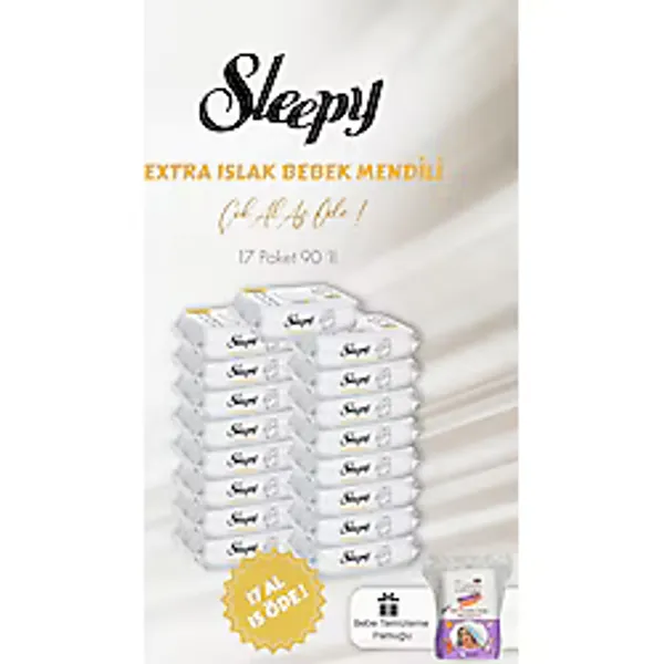 Sleepy Extra Islak Bebek Havlusu 90 Adet 17 Al 15 Öde Ve Bebek Pamuğu