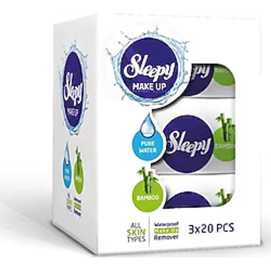 Sleepy Make Up 20'li 3 Adet Makyaj Temizleme Mendili