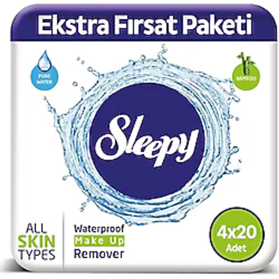 Sleepy Make Up 20'li 4 Adet Makyaj Temizleme Mendili