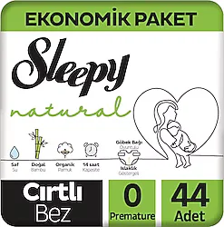 Sleepy Natural 0 Numara Prematüre 44'lü Bebek Bezi