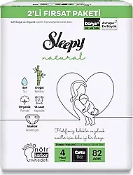 Sleepy Natural 4 Numara Maxi 82'li Bebek Bezi