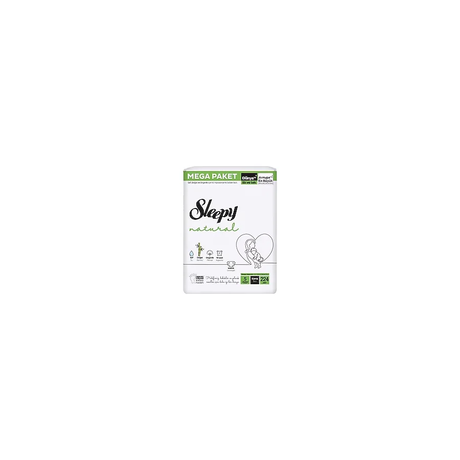 Sleepy Natural 5 Numara Junior 112'li 2 Adet Bebek Bezi