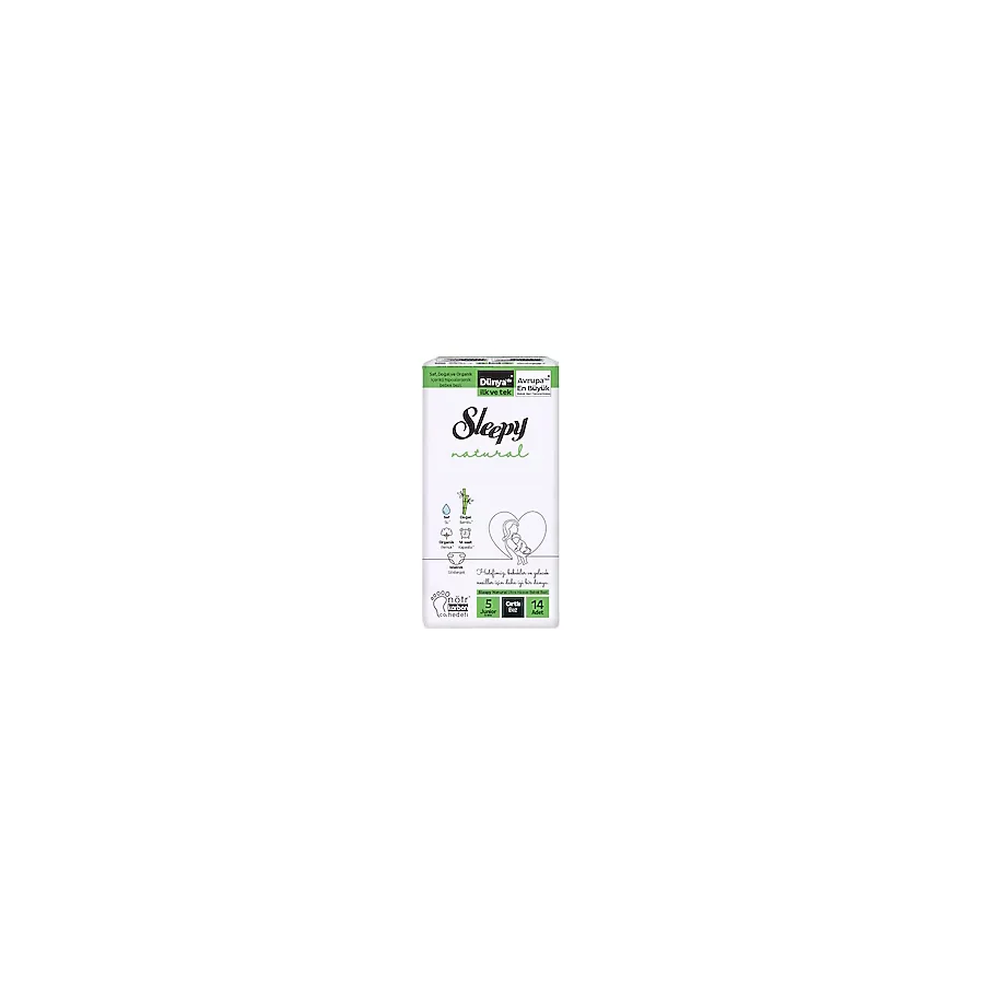Sleepy Natural 5 Numara Junior 14'lü Bebek Bezi