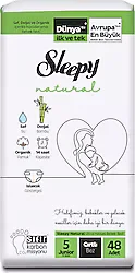 Sleepy Natural 5 Numara Junior 48'li Bebek Bezi
