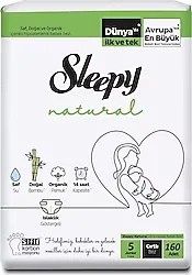 Sleepy Natural 5 Numara Junior 80'li 2 Adet Bebek Bezi