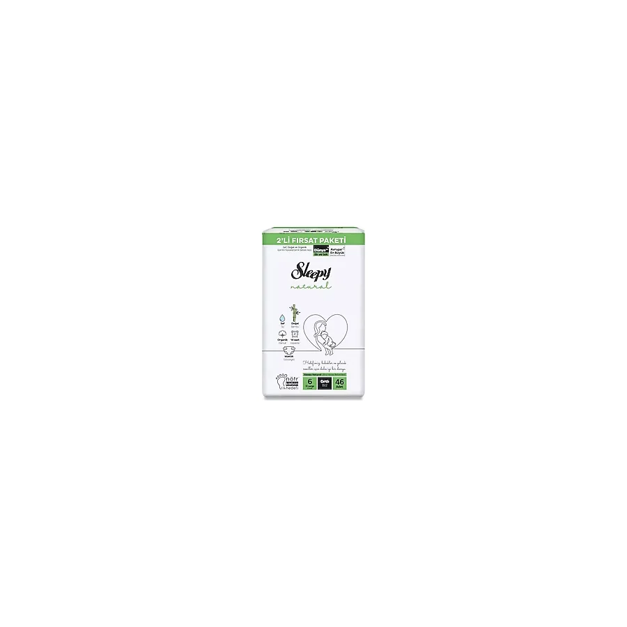 Sleepy Natural 6 Numara X Large 46'lı Bebek Bezi