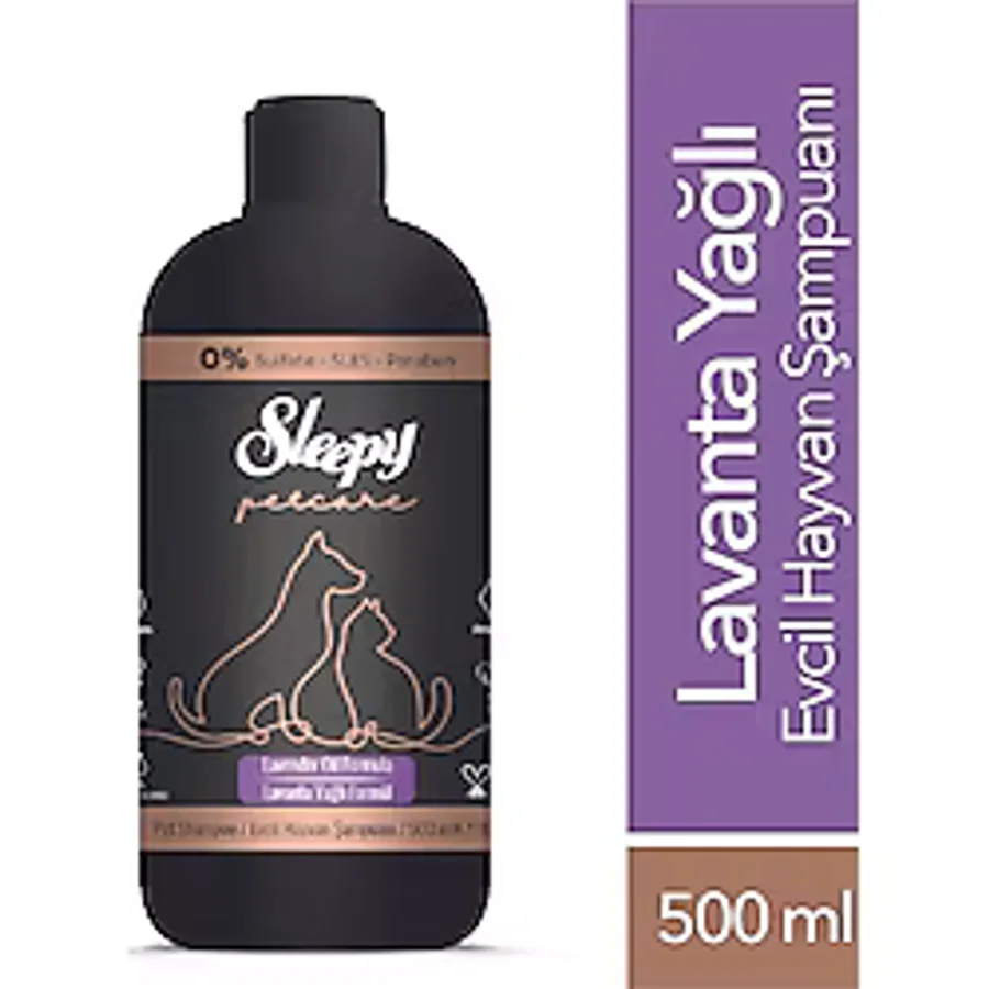 Sleepy Petcare Lavanta Yağlı Evcil Hayvan Şampuanı 500 ml 3 Adet