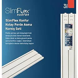 Slimflex Innova Sx 3lü Pvc Korniş