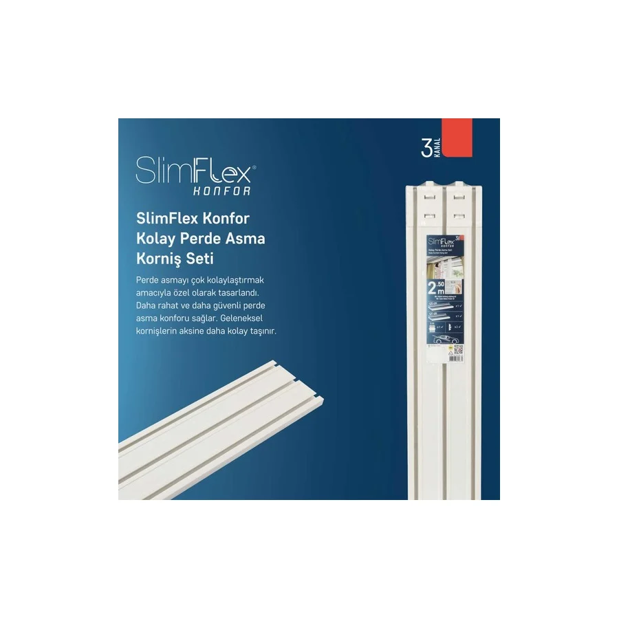 Slimflex Innova Sx 3lü Pvc Korniş