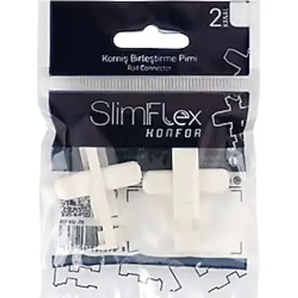 Slimflex Konfor Korniş Birleştirme Pimi Beyaz