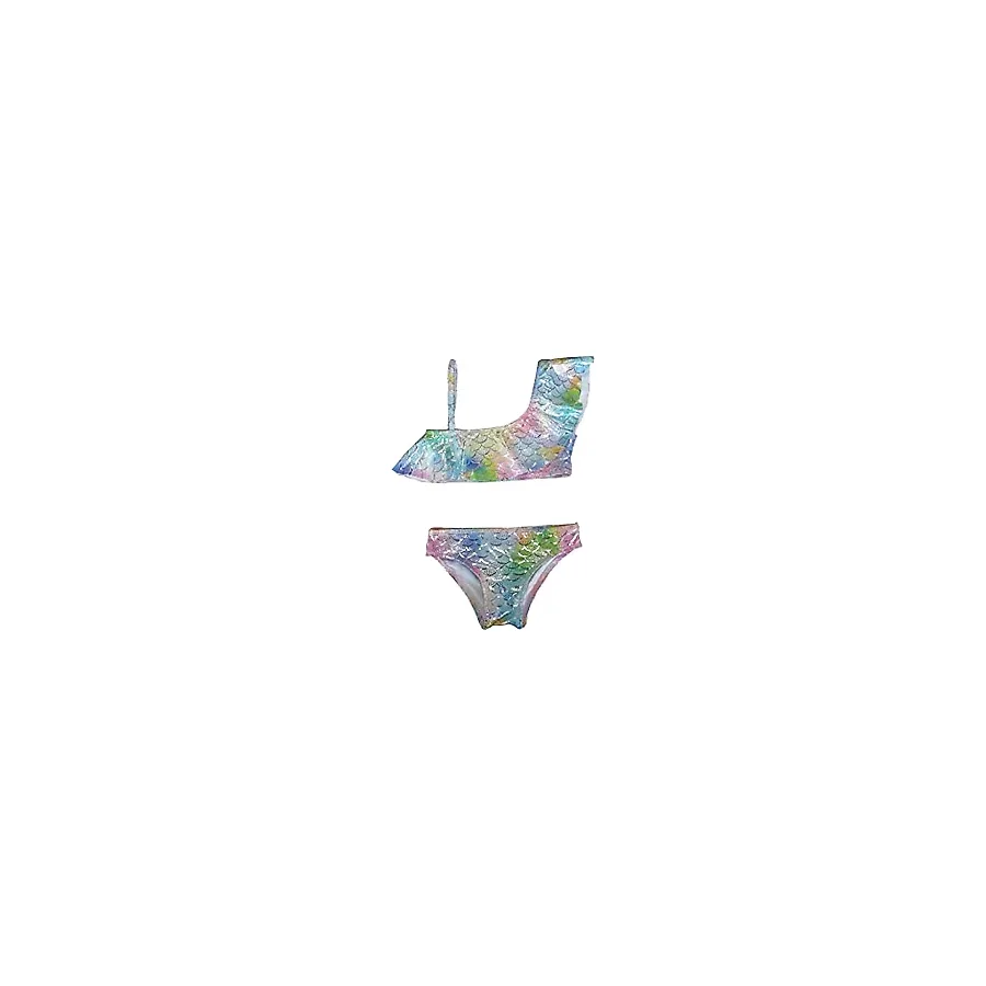 Slipstop Finny Tek Omuz Detaylı Kolay Kuruyan Uv Korumalı Fırfırlı Bikini Kız Çocuk BİKİNİ SB2314000617