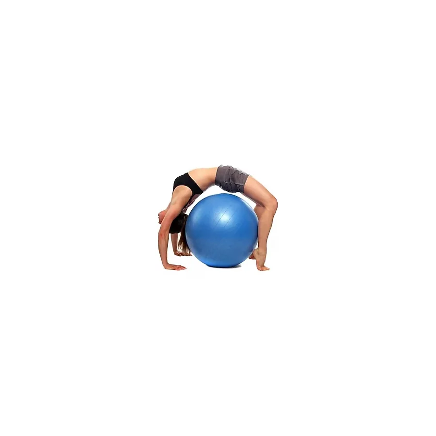 SLİPT 65 Cm Mavi Pilates Topu Yoga Plates Egzersiz Topu Ball + Şişirme Pompası Seti