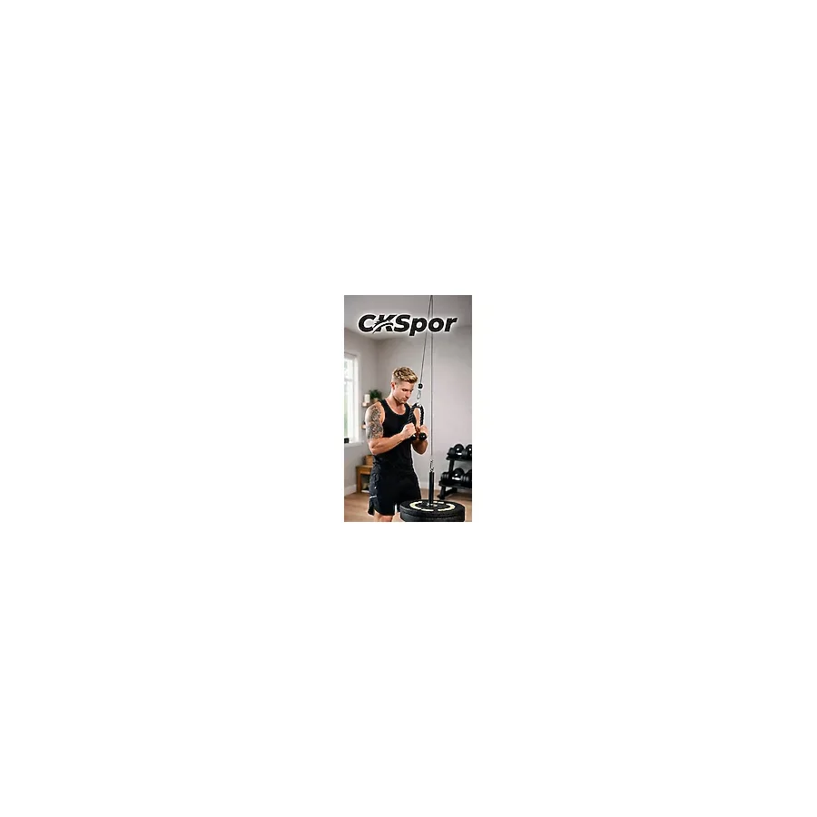 Slipt Ev Tipi Tek Makara Fitness Seti Lat Pulldown Sırt Çekiş Triceps Biceps Egzersiz Çalışma Istasyonu