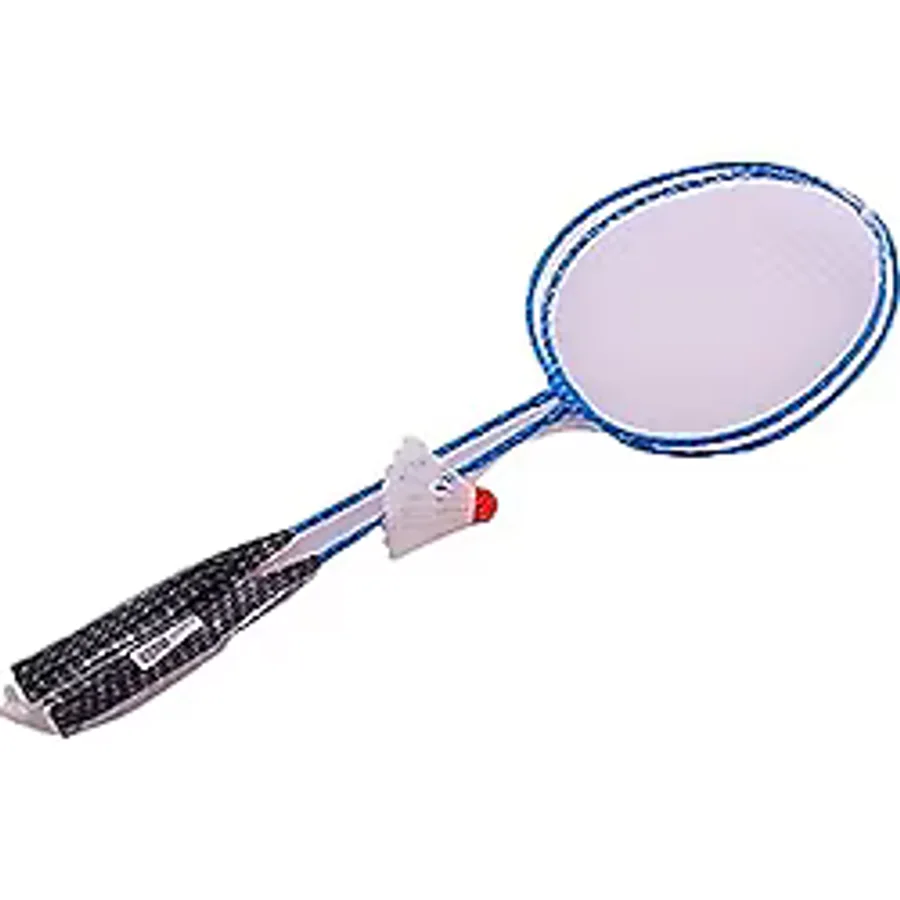 Slipt Mavi Fileli Badminton Raket Seti