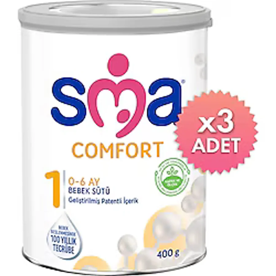 SMA Comfort 1 Bebek Sütü 400 gr 3 Adet