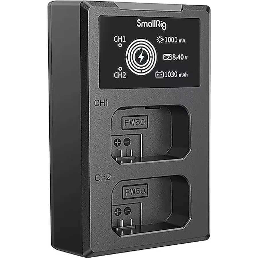 SmallRig 4081 NP-FW50 Çiftli Şarj Cihazı